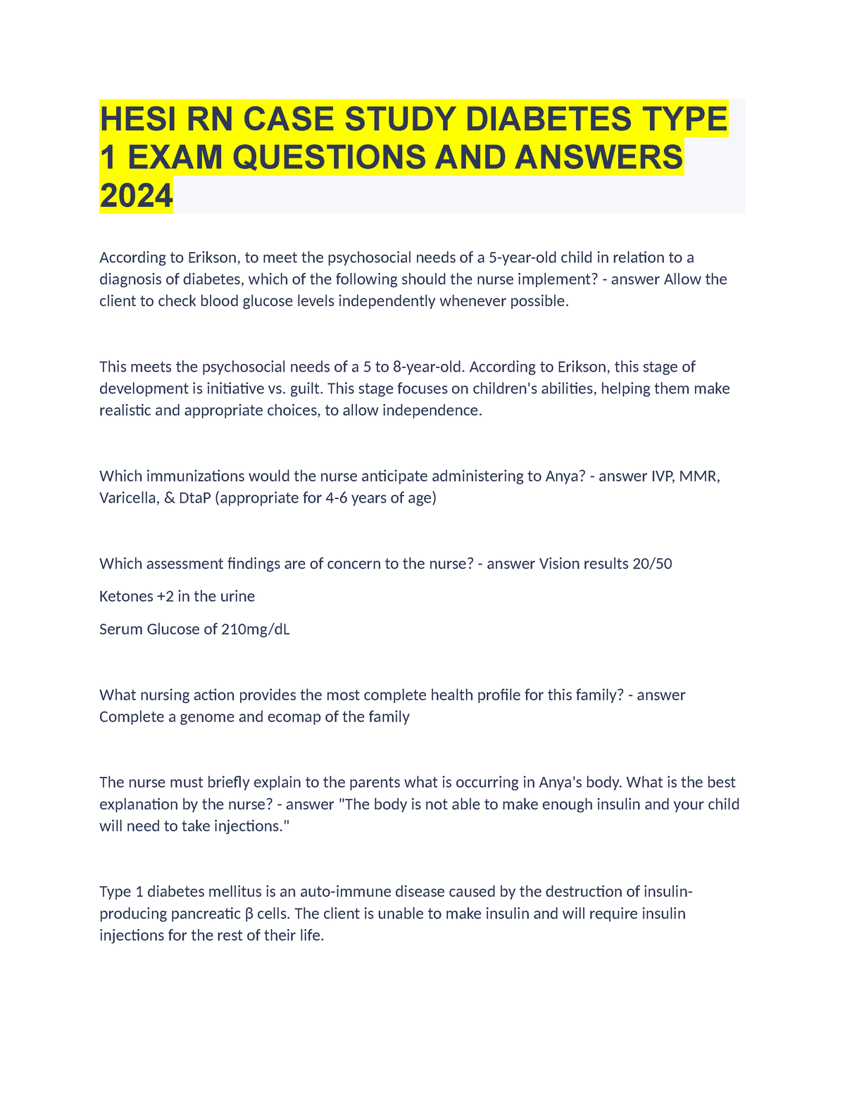 case study exam questions