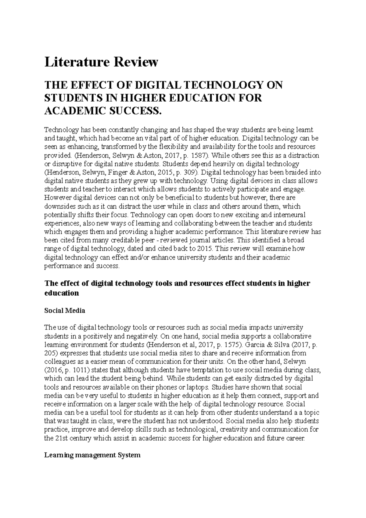 Literature review studocu 07 picture