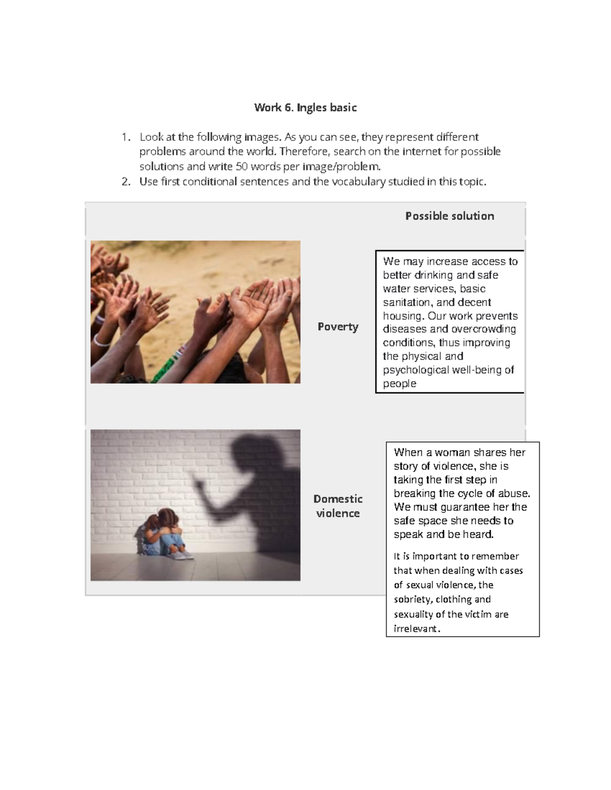 Work 6 Victor Daniel - Tarea de ingles basico tarea numero 6 - Work 6 ...