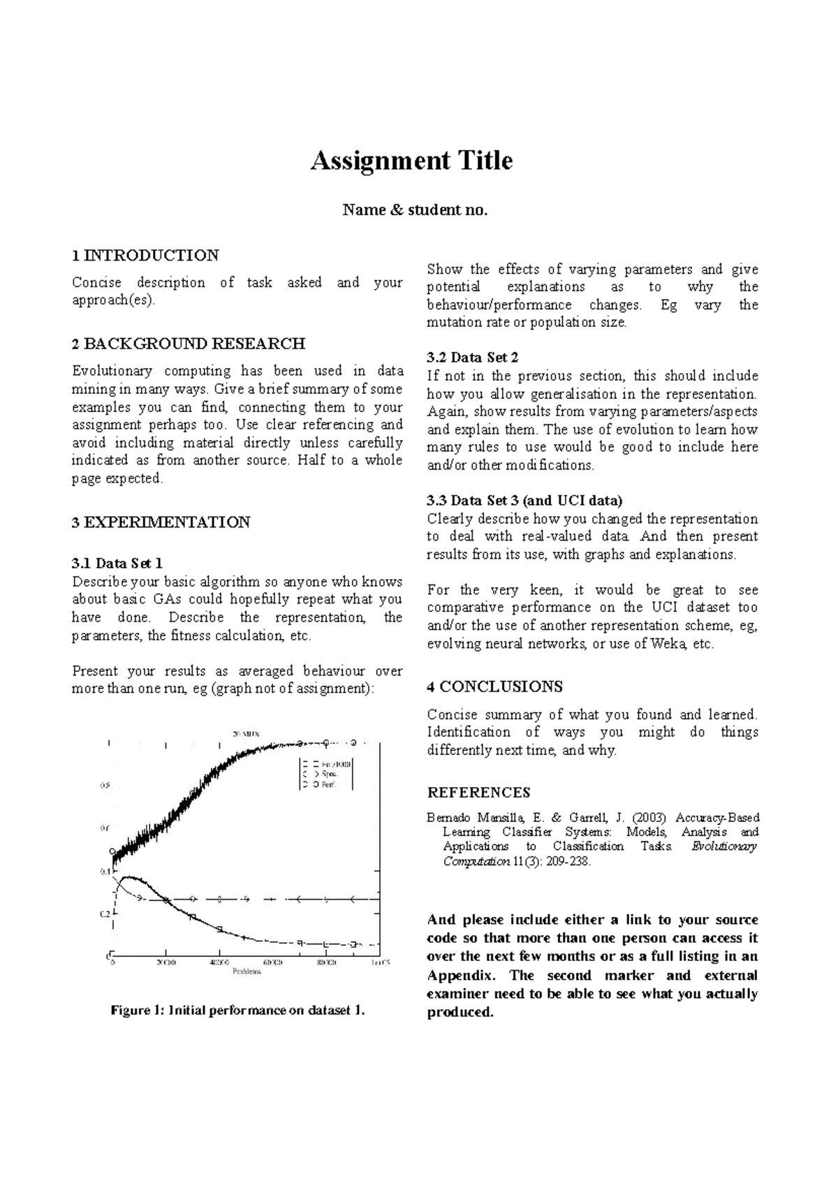 Assig Template - Assignment Title Name & student no. 1 INTRODUCTION ...