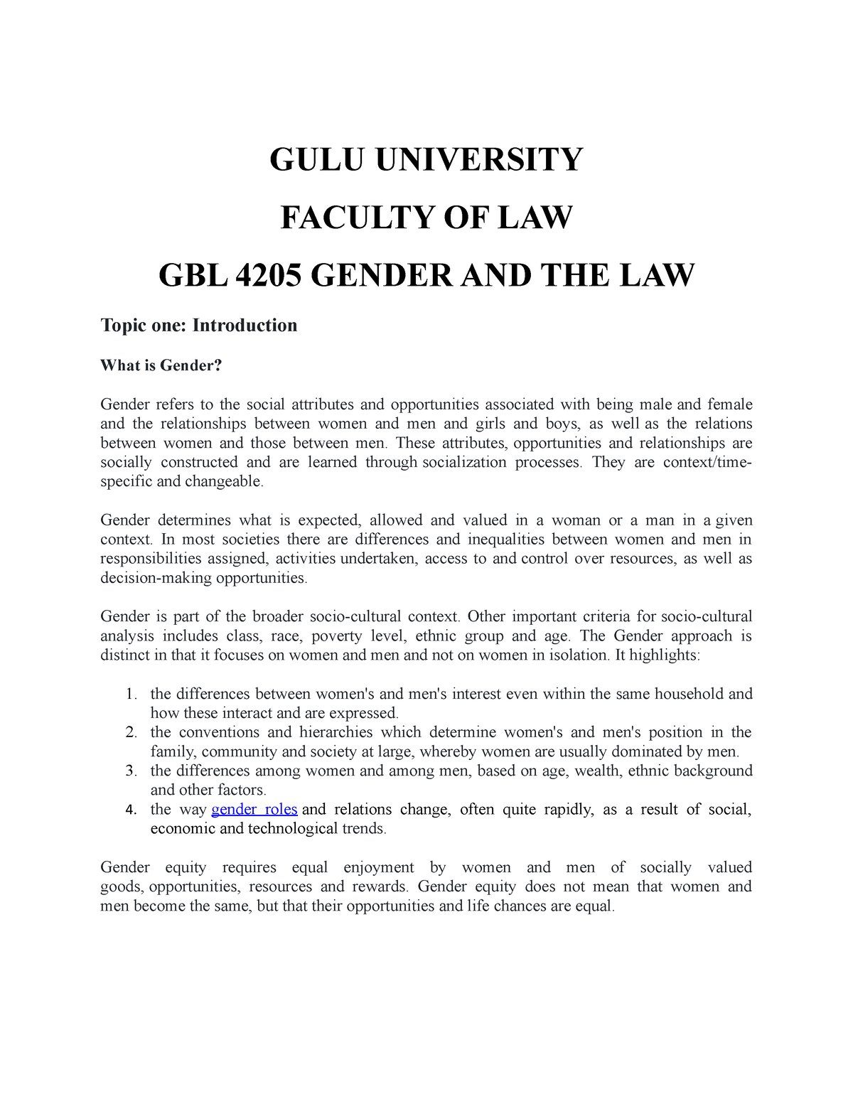 gender and the law dissertation topics