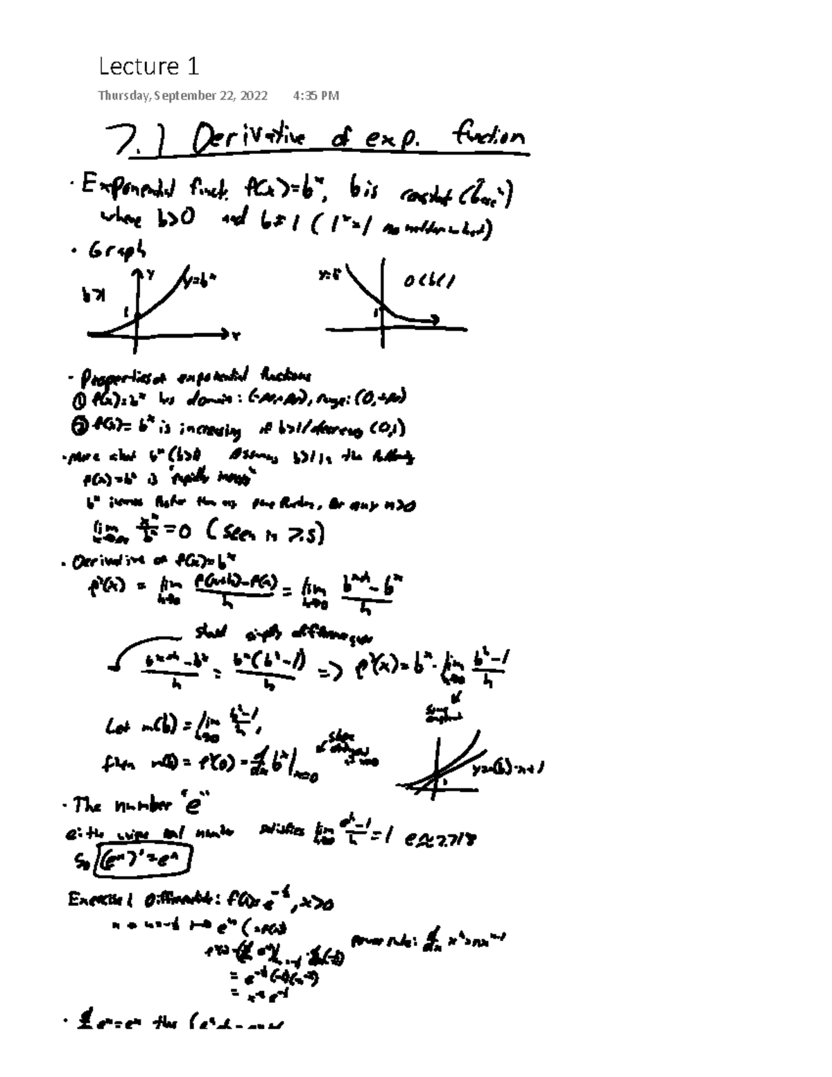 MATH 31B Lecture 1 - MATH 31B - Lecture 1 Thursday, September 22, 2022 ...