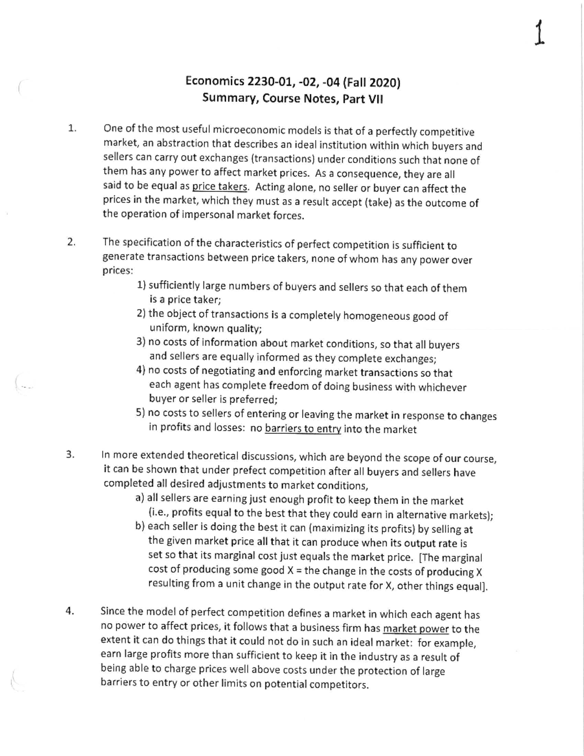 Econ 2230 Notes Part Vii A Econ 2230 01 Studocu