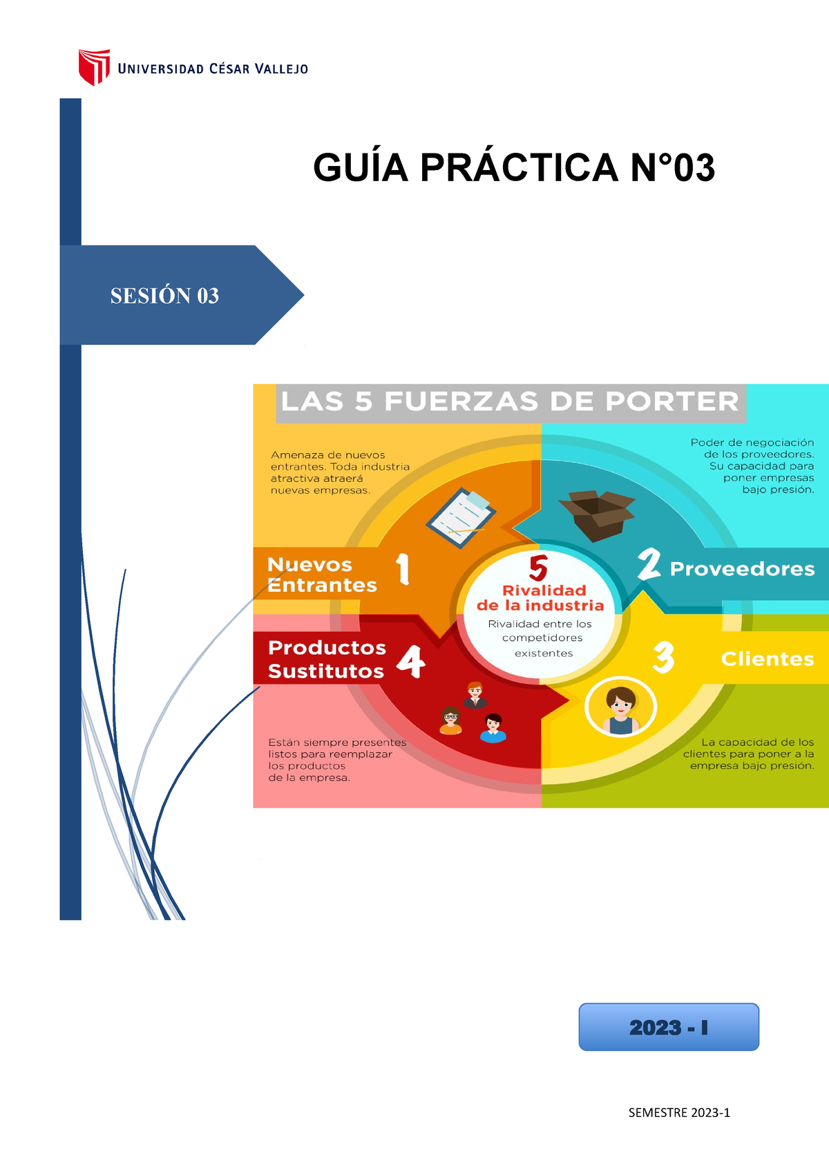 GUÍA Práctica N 03 CE las 5 fuerzas de porter SESIÓN 03 GUÍA PRÁCTICA N 2023 I