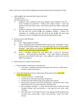 Tutorial 1 Introduction and Classification - LEGAL METHOD (LIA 1101 ...