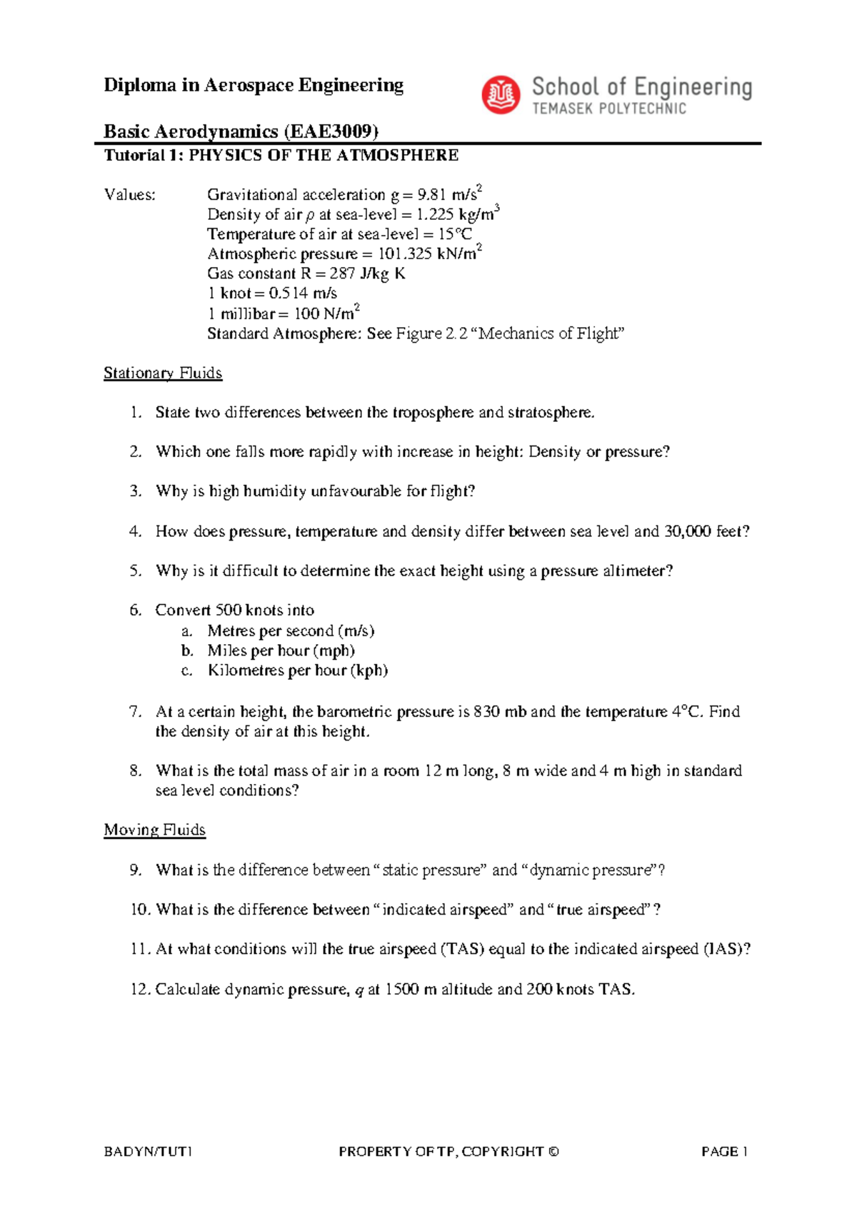 Basic Aerodynamics - Diploma in Aerospace Engineering Basic ...