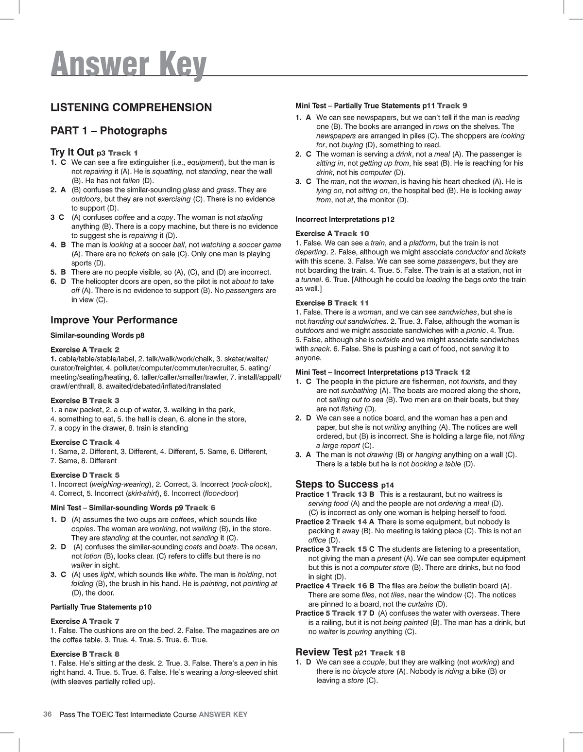 Toeic Intermediate AK - Abcdefg - LISTENING COMPREHENSION PART 1 ...