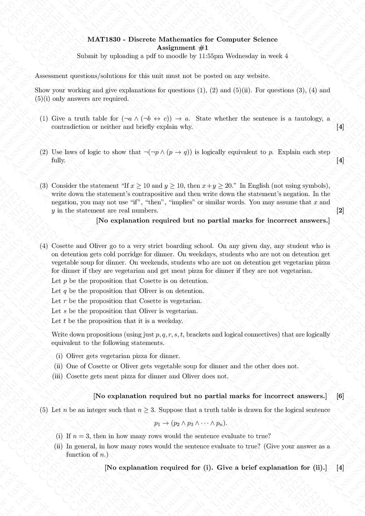 mit mathematics for computer science assignment solutions