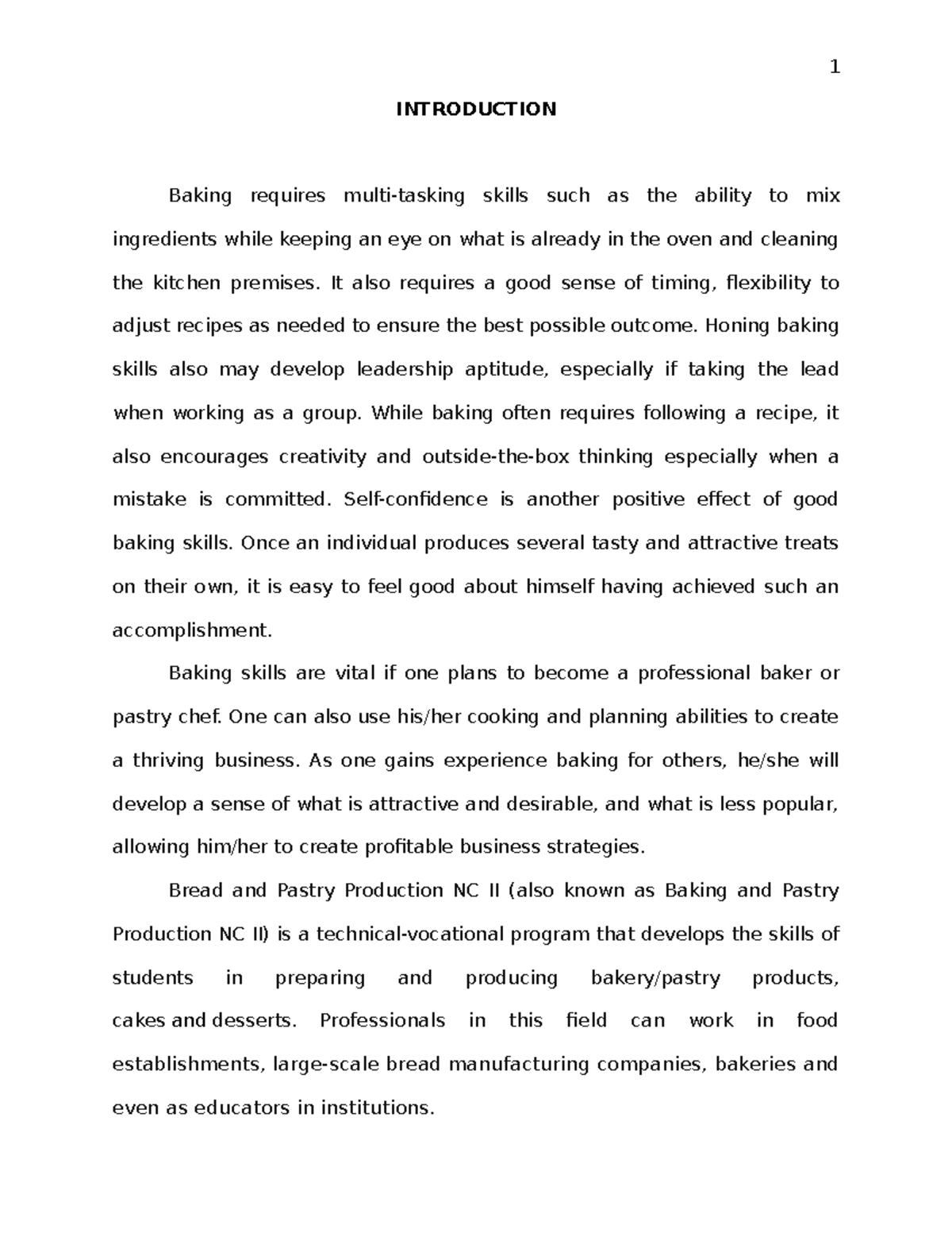 Portfolio edited - HELLO - INTRODUCTION Baking requires multi-tasking ...