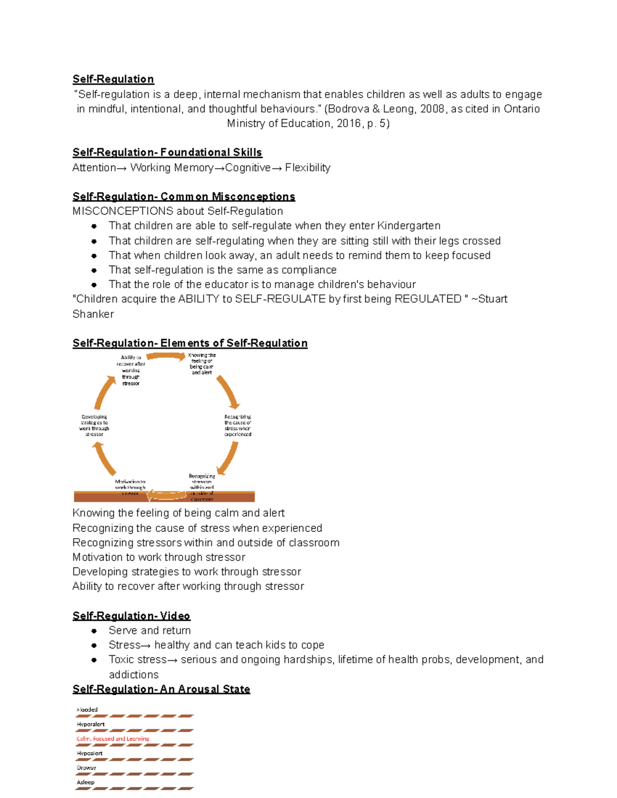 WEEK 8 March 6 - Self-Regulation - Self-Regulation “Self-regulation is ...