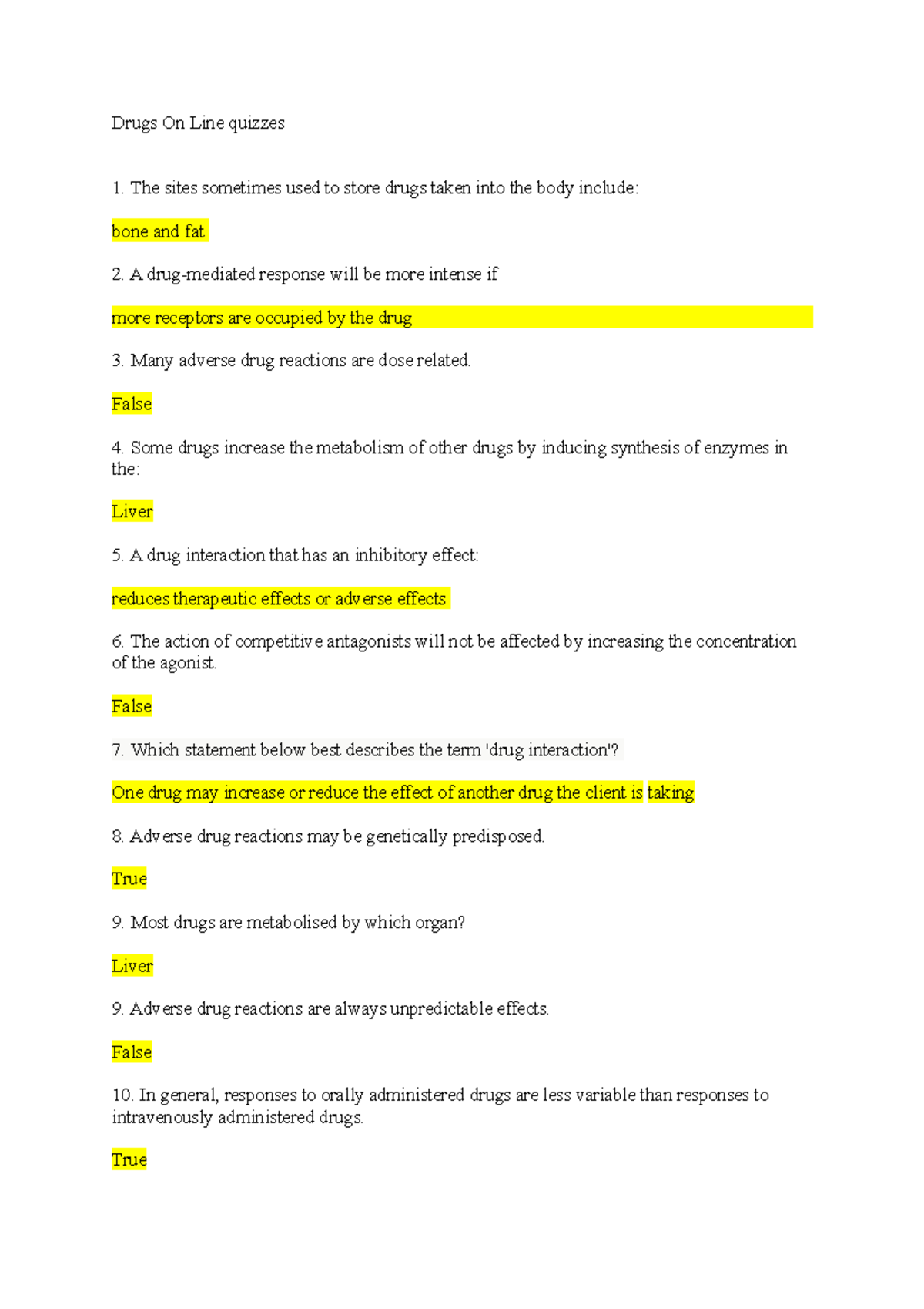 Drugs on line quiz 13 Drugs On Line quizzes The sites sometimes used