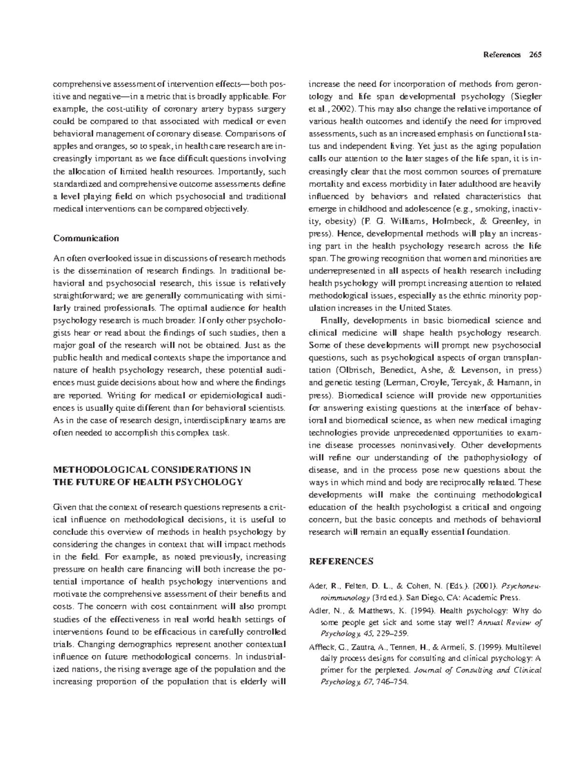 Irving B. Weiner Research methods in psycholog-98 - References 265 ...