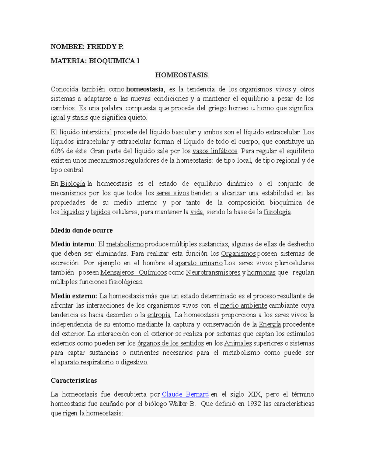 significado de homeostasis en biologia