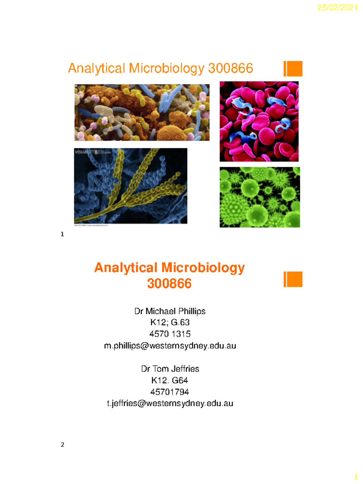 Week 1 - Analytical microbiology and Rapid methods in microbiology ...