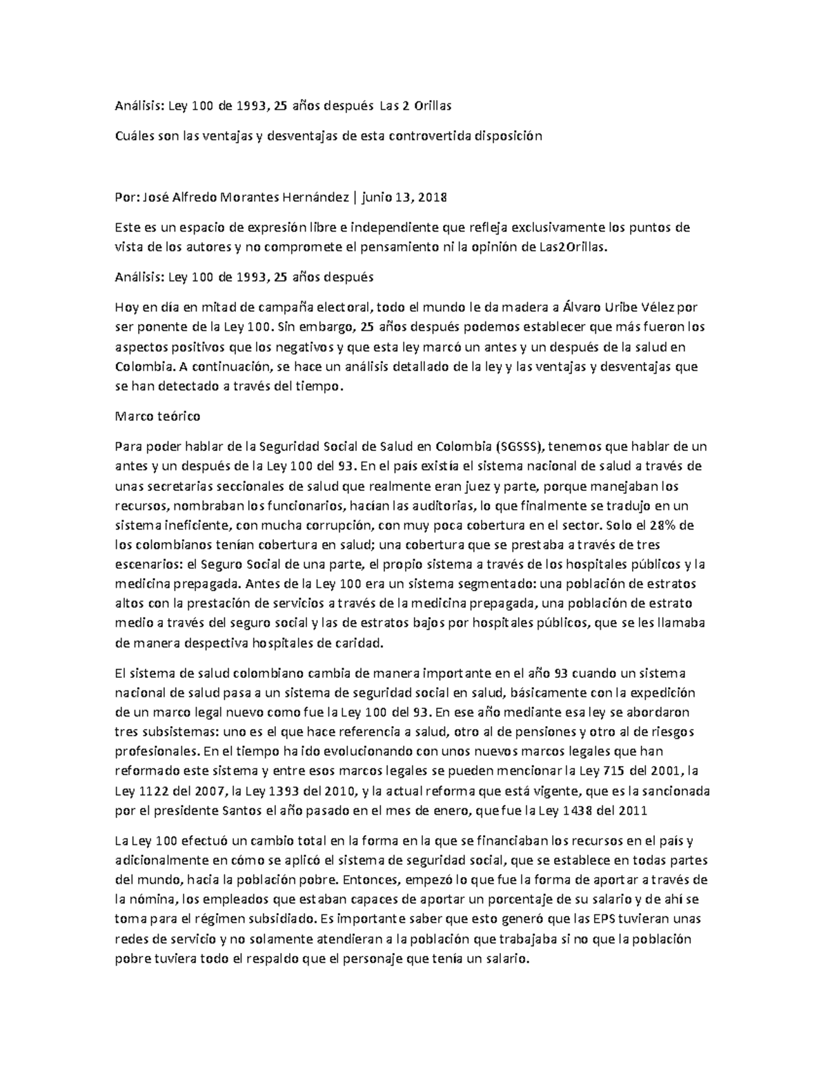 analisis-ley-100-del-93-las-2-orillas-2018-an-lisis-ley-100-de-1993