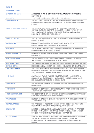 Health and Human Development Unit 3 AOS 2 notes - KK: improvements in ...