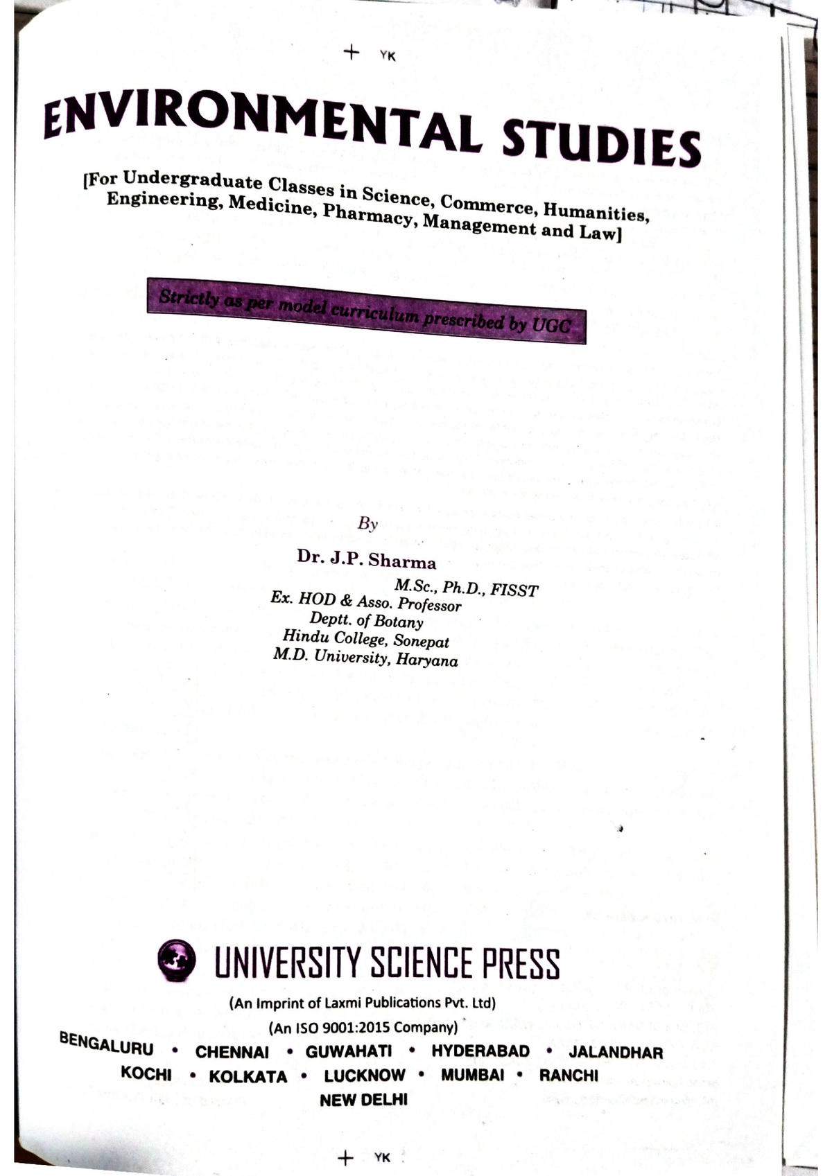 First 2 Chapters Of EVS - NOTES - Environment Science - Studocu