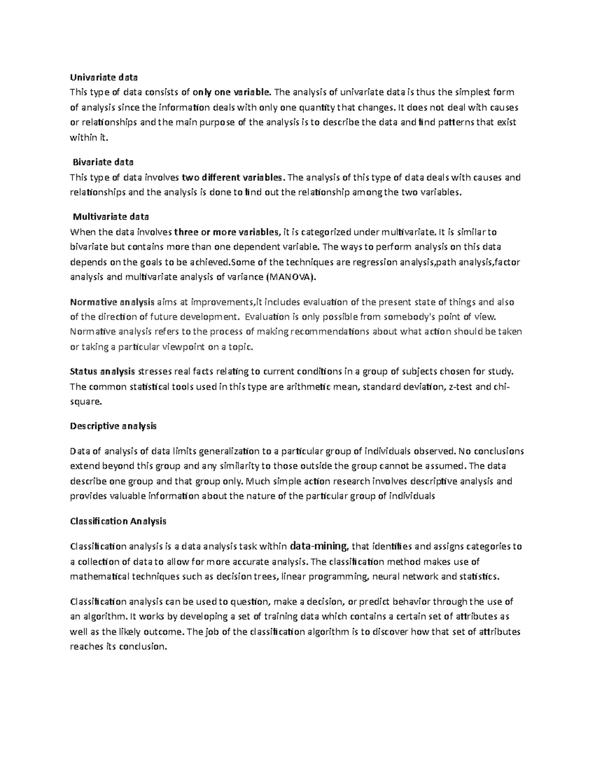Univariate data - 2021 - Univariate data This type of data consists of ...