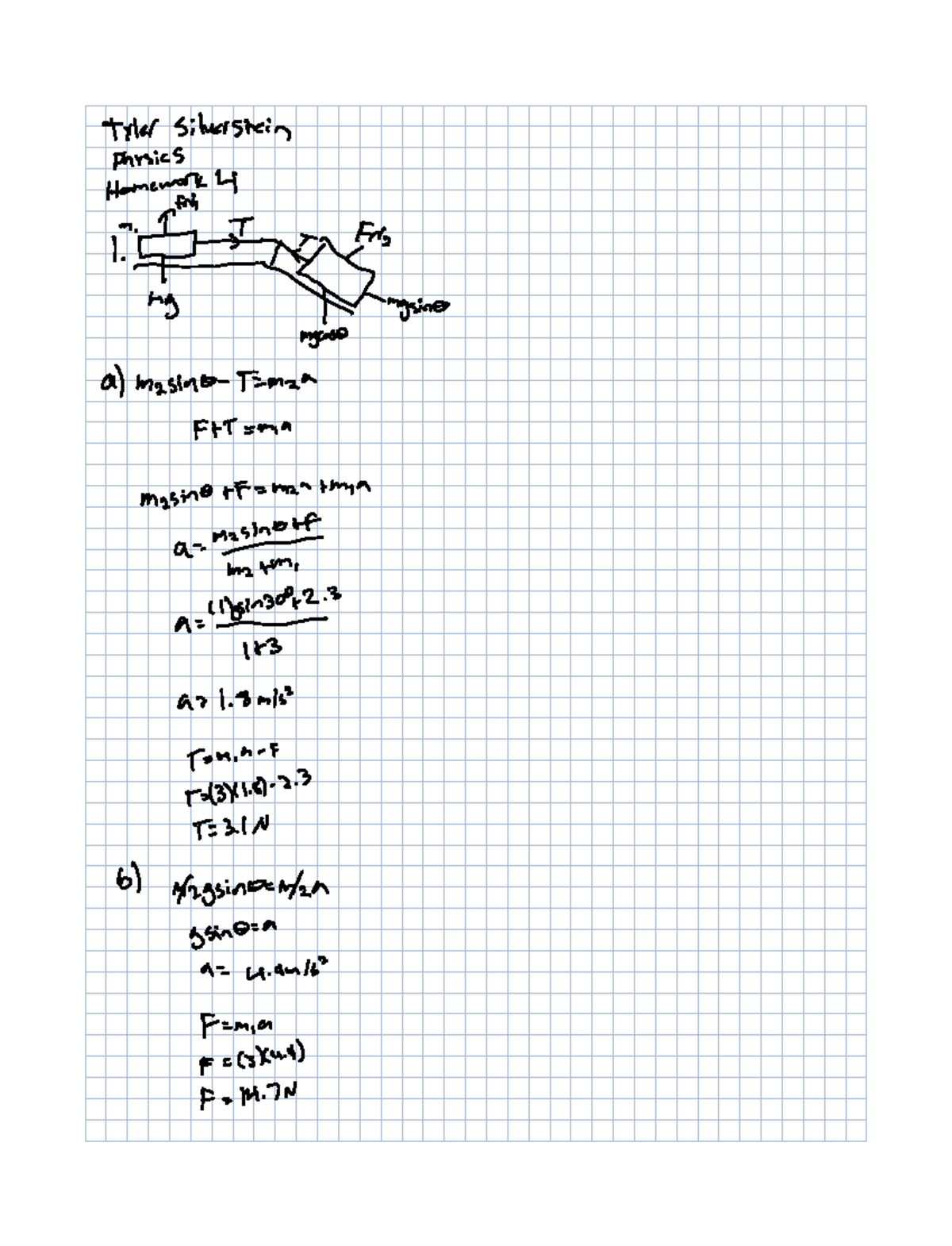 physics homework 4