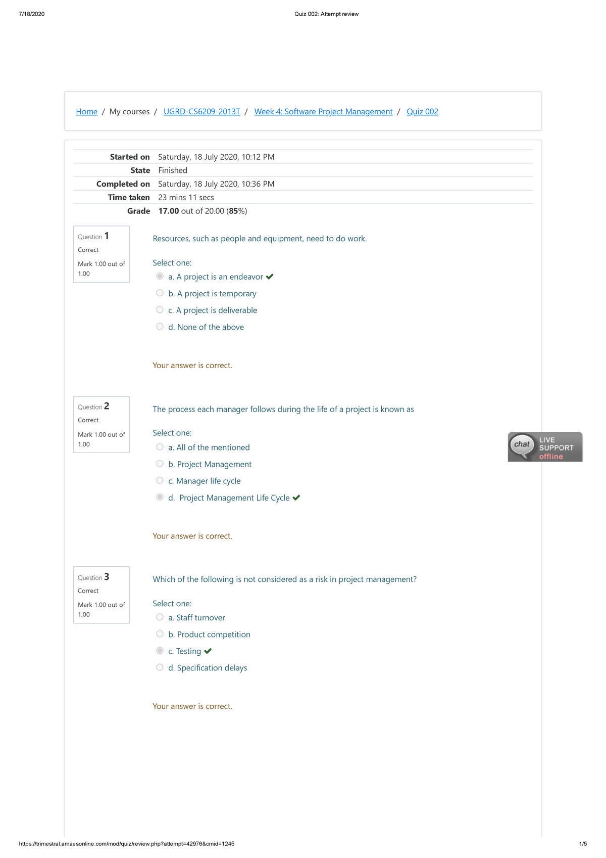 Software Engineering - Home / My courses / UGRD-CS6209-2013T / Week 4 ...