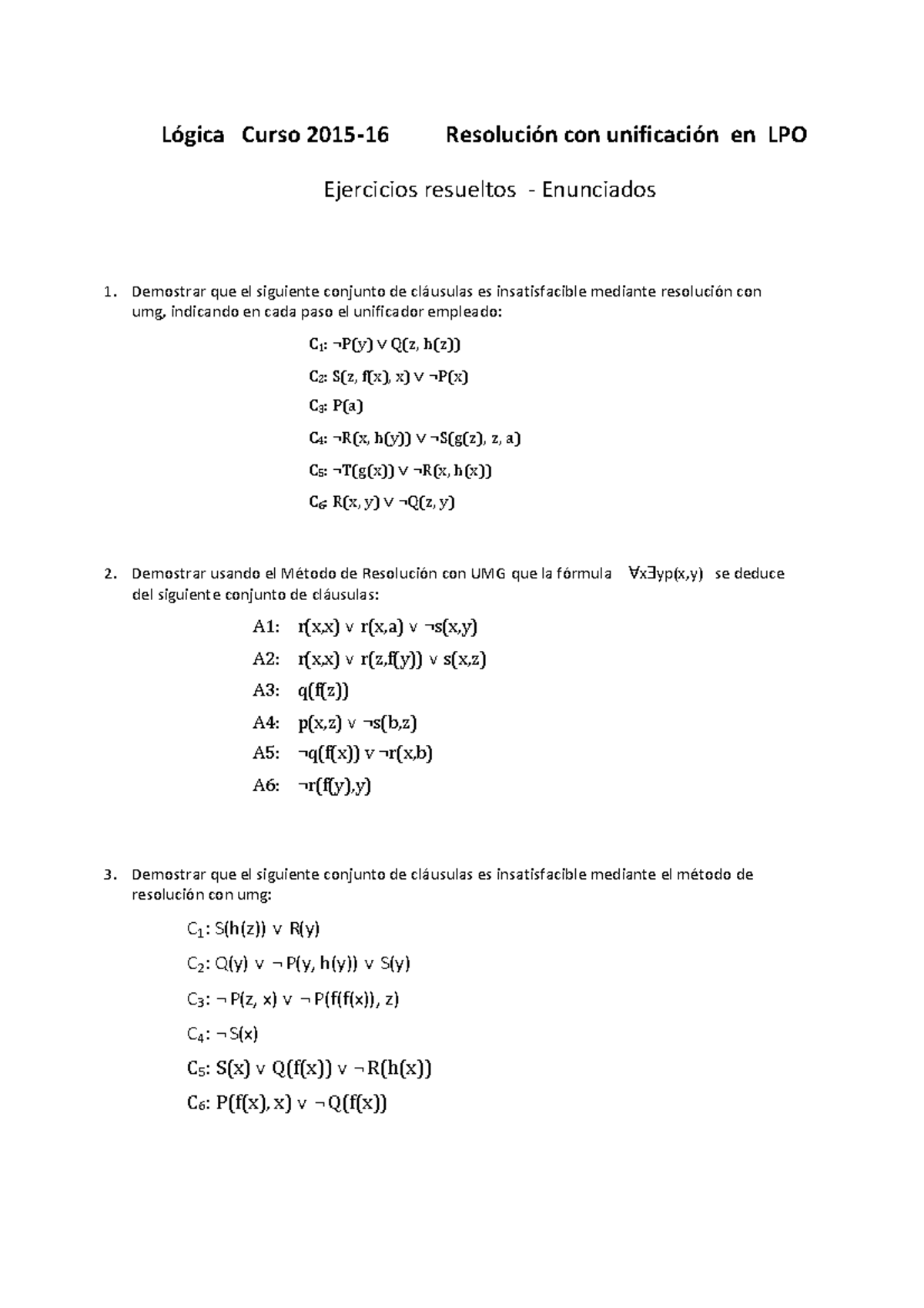 Lpo Resolucion Resueltos Listado 1516 Studocu