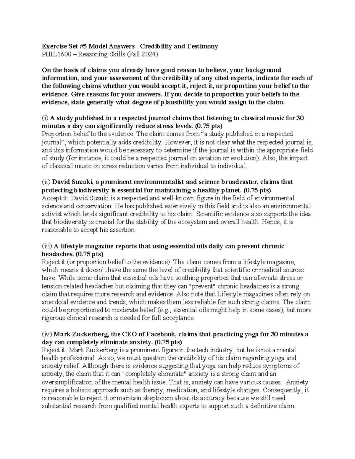 Exercise Set #5 Model Answers - Exercise Set #5 Model Answers ...