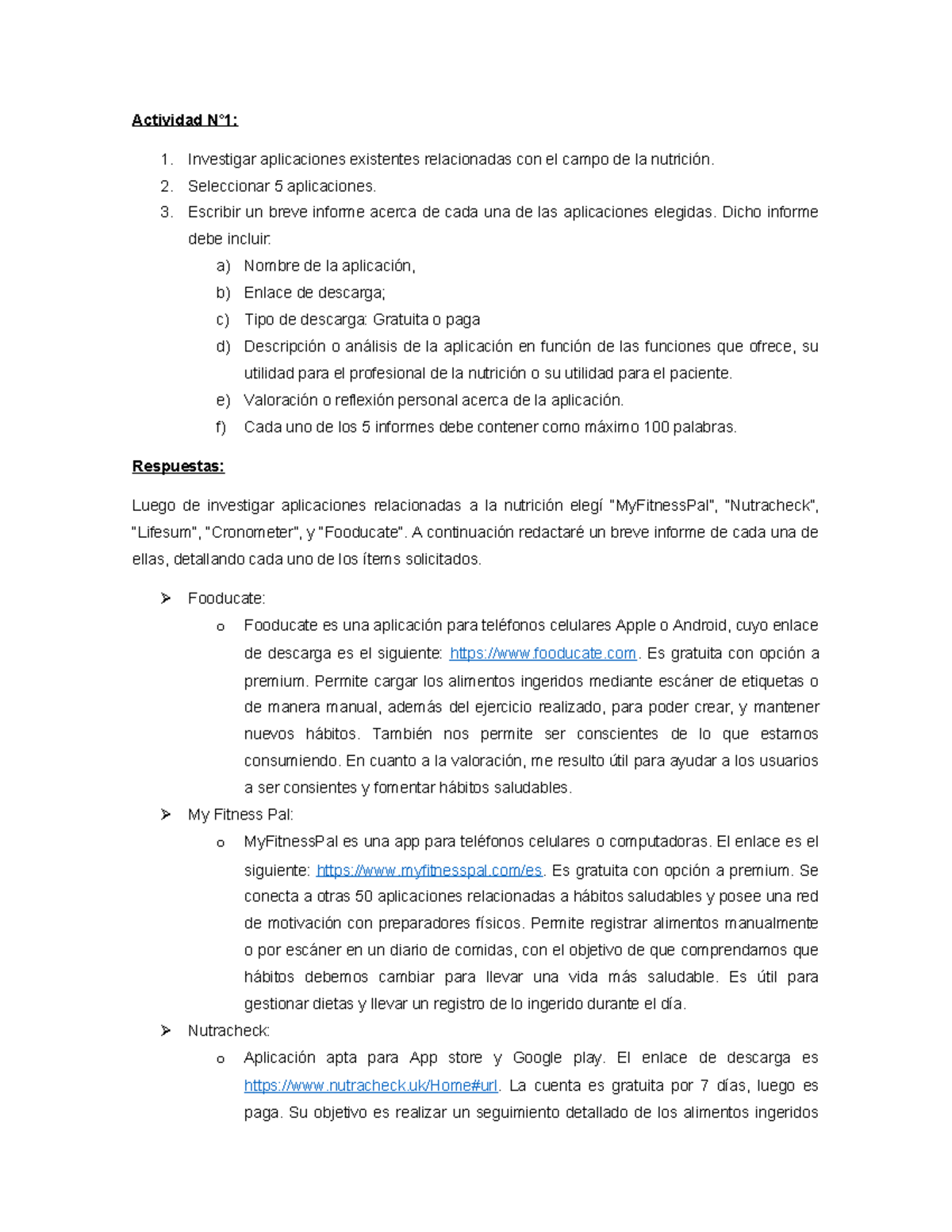 Recuperatorio TP N1- Informatica 1 - Actividad N°1: 1. Investigar ...
