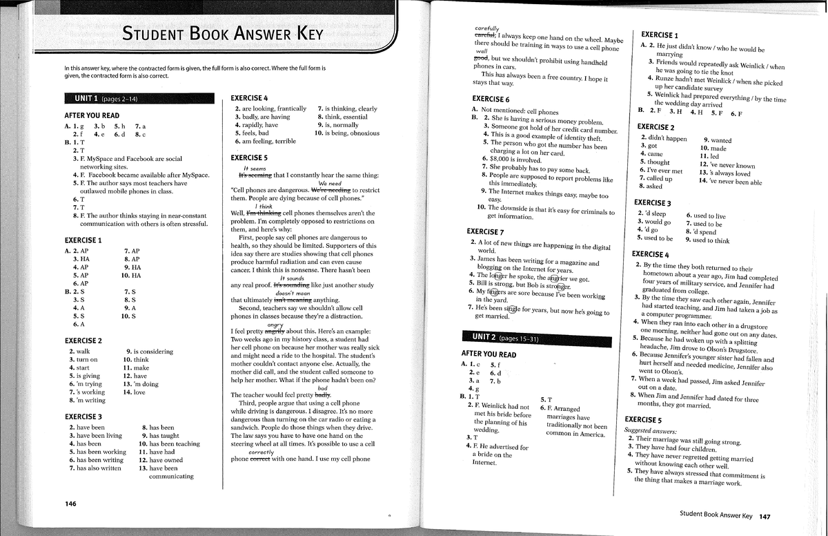 focus on grammar 5 fourth edition answer key