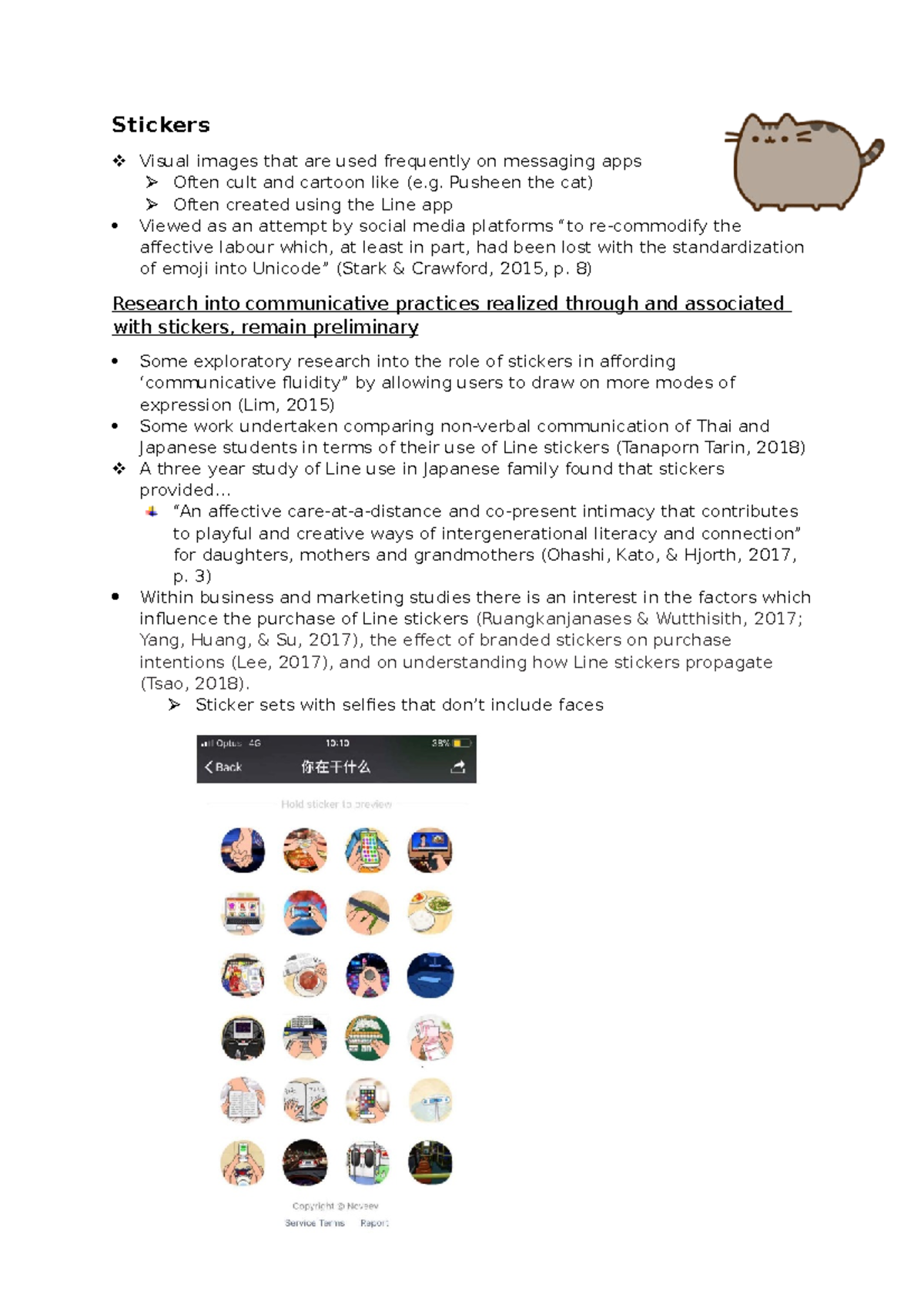Stickers - week 2 term 2 2022 - Stickers Visual images that are used ...