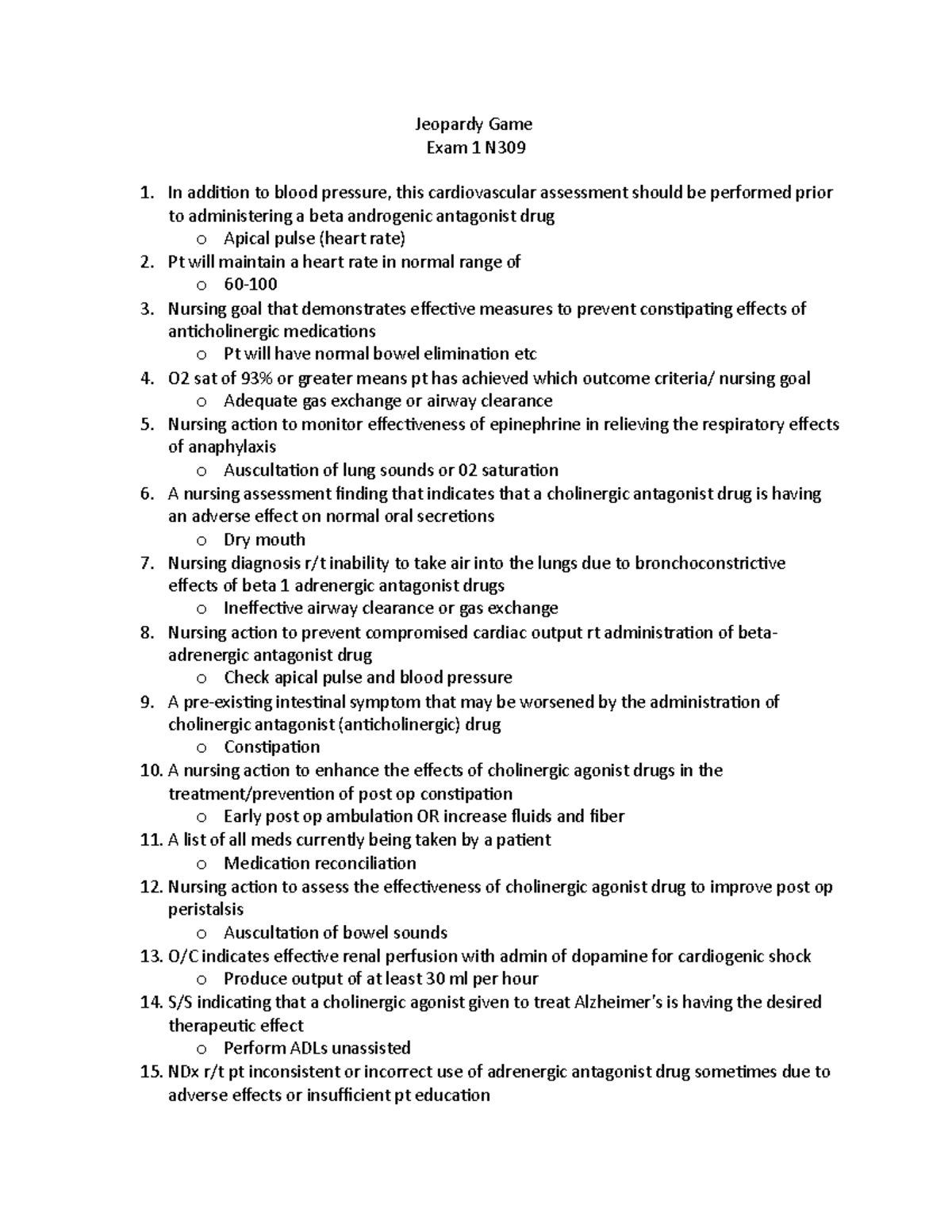 Jeopardy Game Mrs. Kizziar as teacher, updated in 2022 Jeopardy