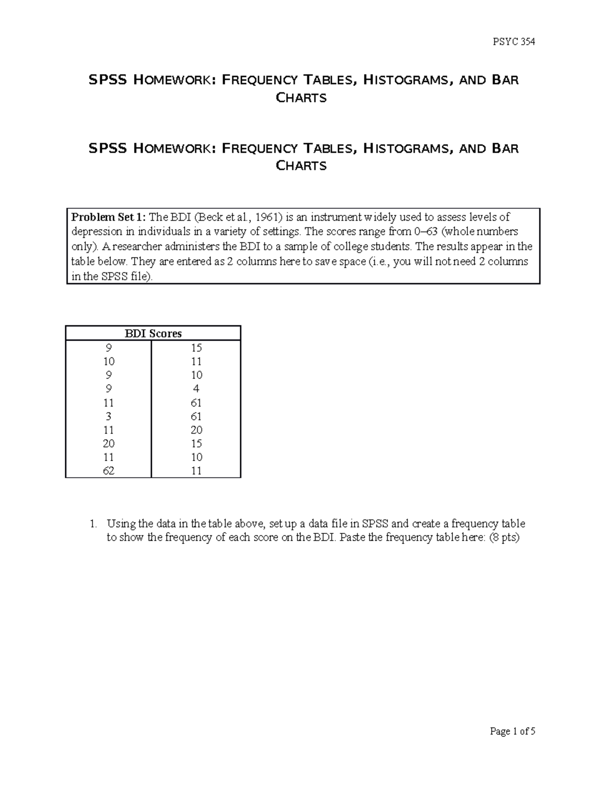 spss homework answers