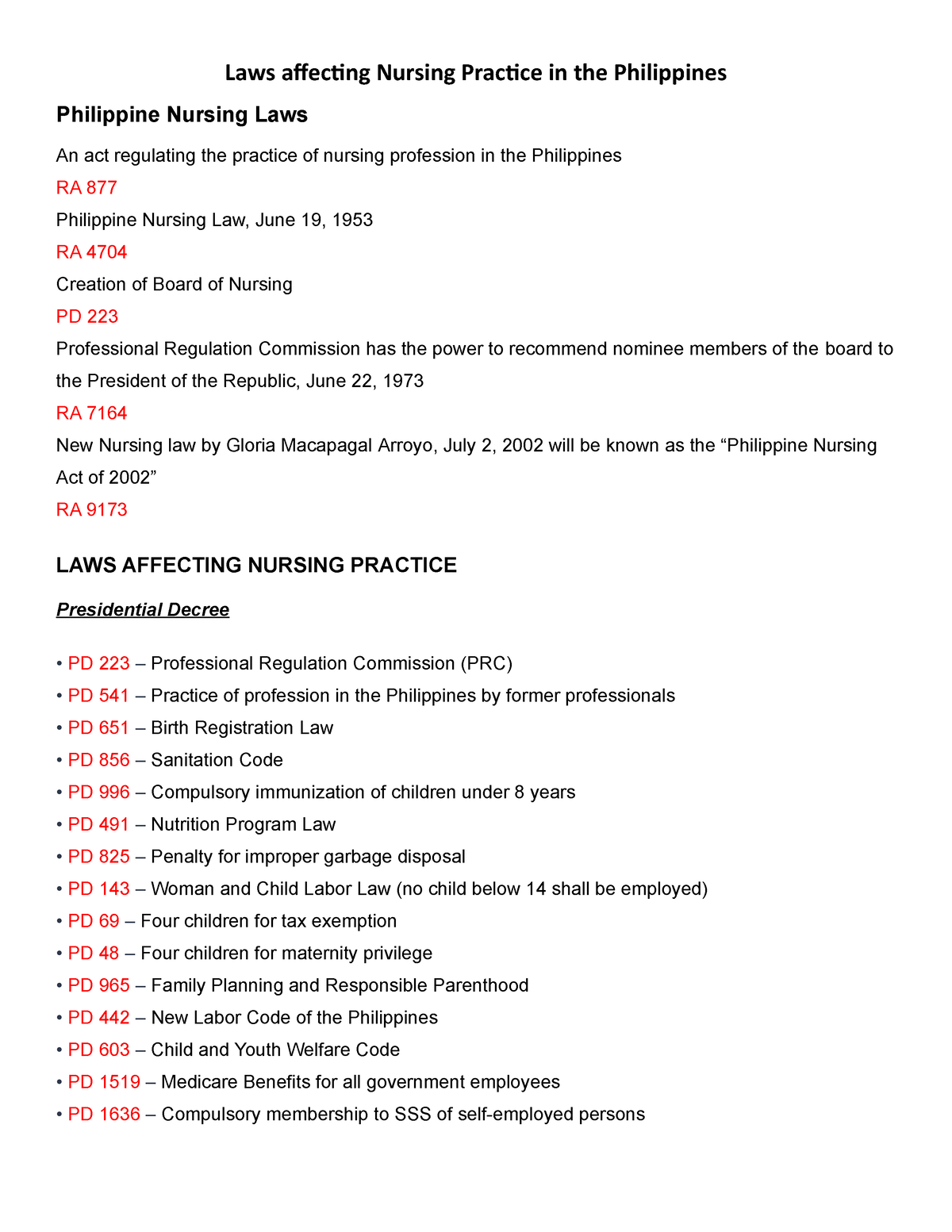 nursing-laws-laws-affecting-nursing-practice-in-the-philippines