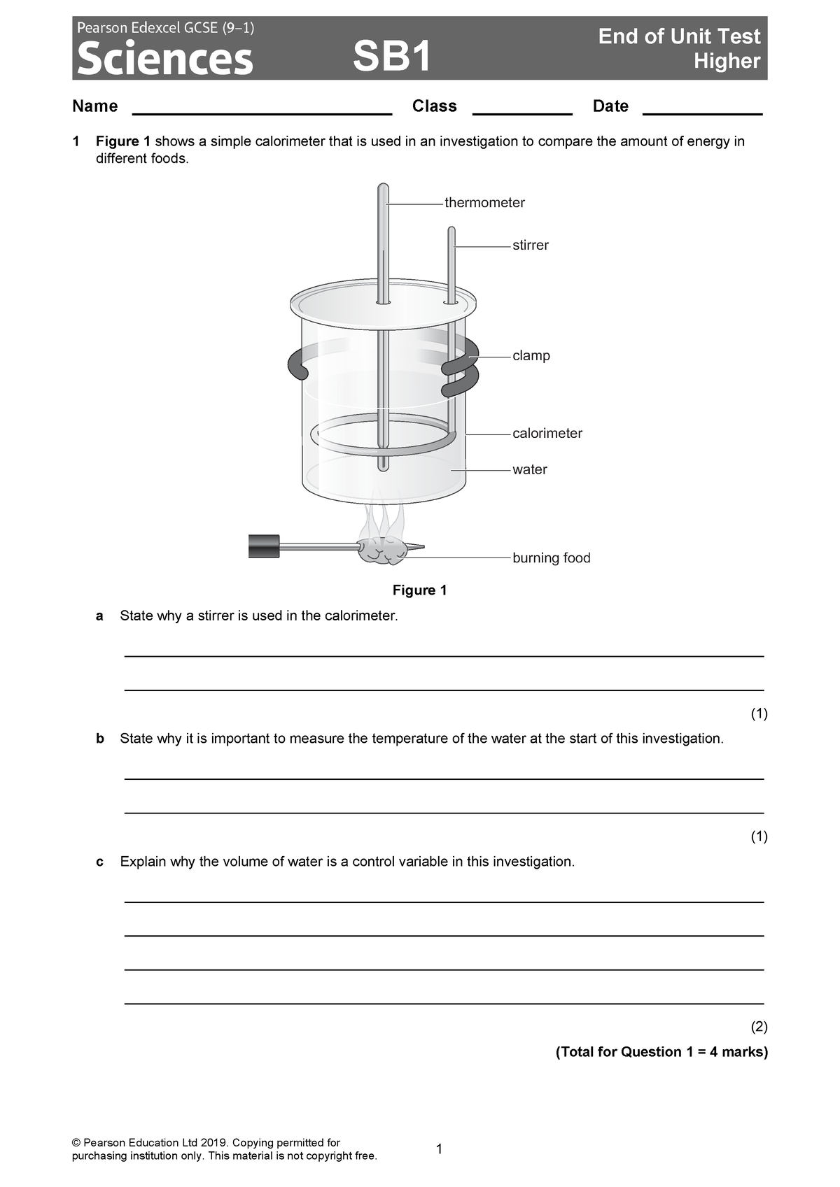 SB1 - rrrrrrr - SB Higher © Pearson Education Ltd 2019. Copying ...