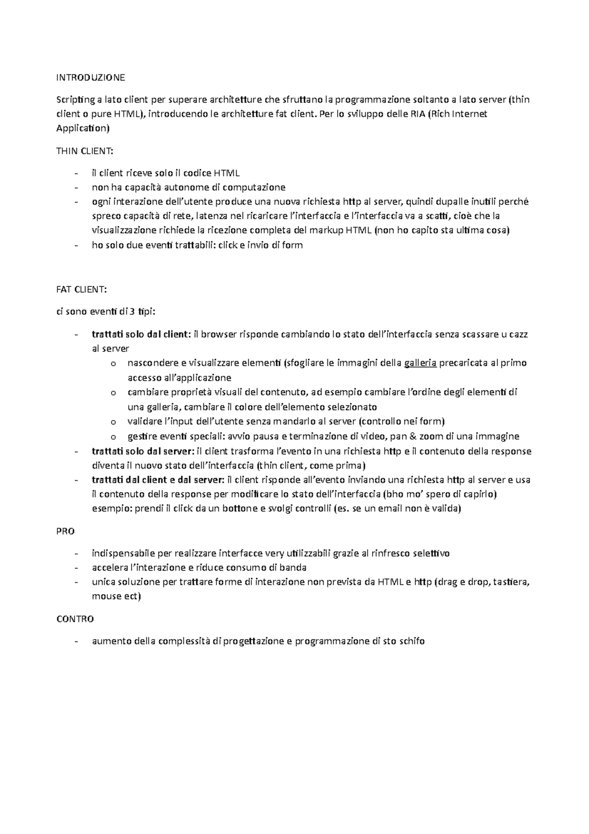 JAVA Script - breve riassunto di js - INTRODUZIONE Scripting a lato ...