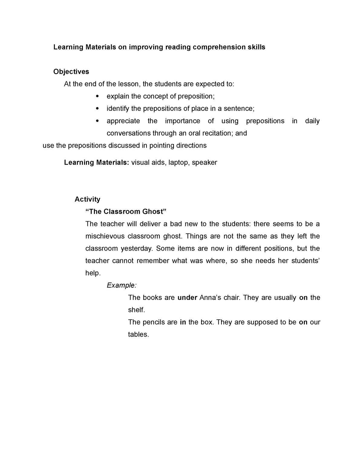 learning-materials-in-reading-learning-materials-on-improving-reading