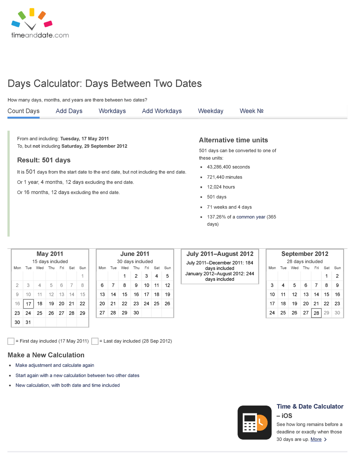  Calculate Duration Between Two Dates Results Studocu