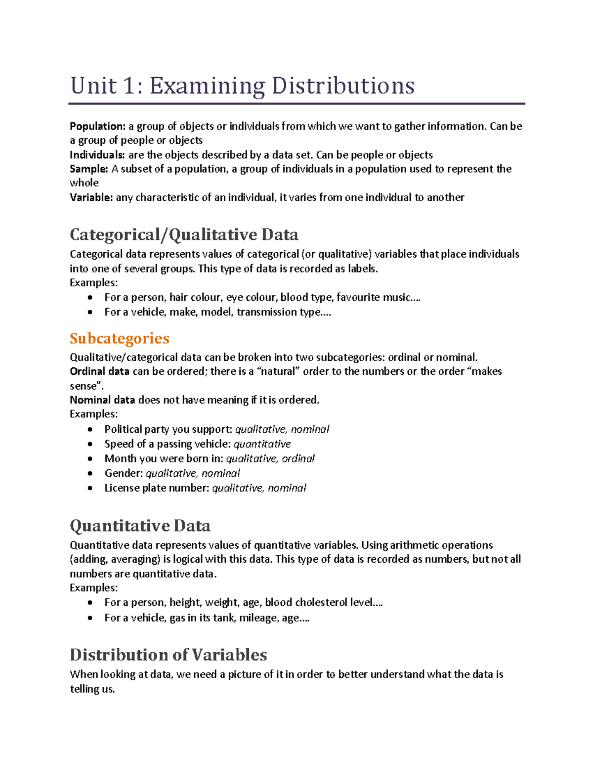 Unit 1 Examining Distributions Warning Tt Undefined Function 32 Warning Tt Undefined 7185