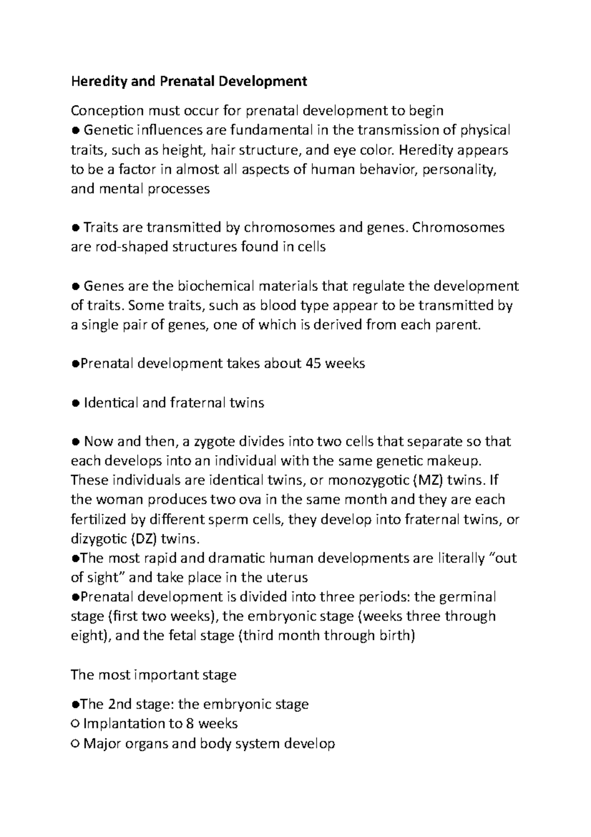 Chapter 2 Cover Heredity And Prenatal Development Heredity And