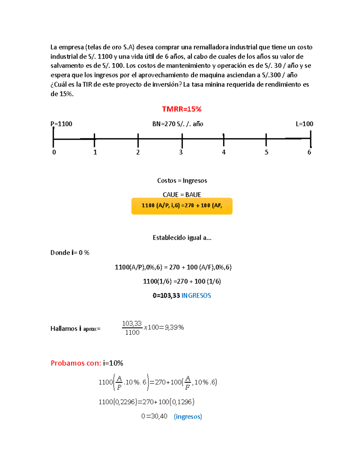 Ejercicio De Matematica Aplicada Senati Studocu