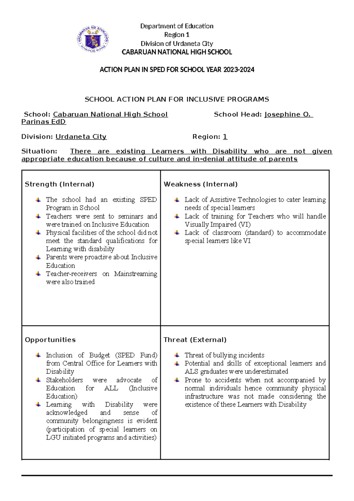 Action-Plan-Inclusive-Education 2023-2024 - Department of Education ...