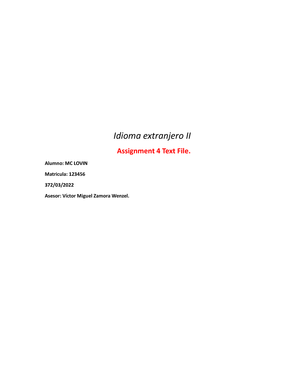 idioma extranjero 2 assignment 4 text file uveg