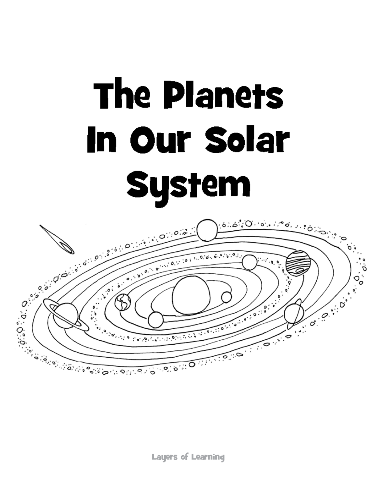 Planets-Coloring-Book - The Planets In Our Solar System Layers of ...