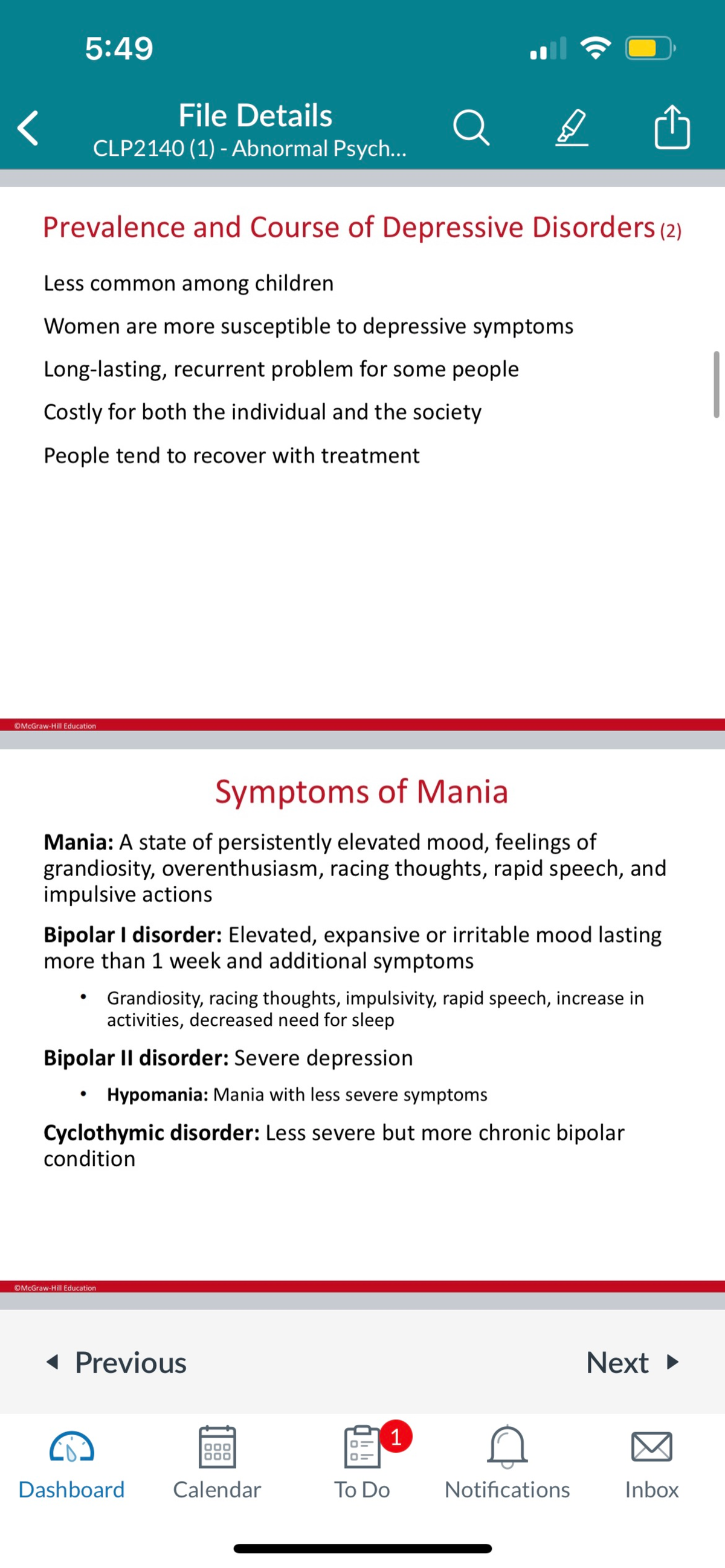 Chapter 7 Abnormal Psychology - CLP2140 - Studocu