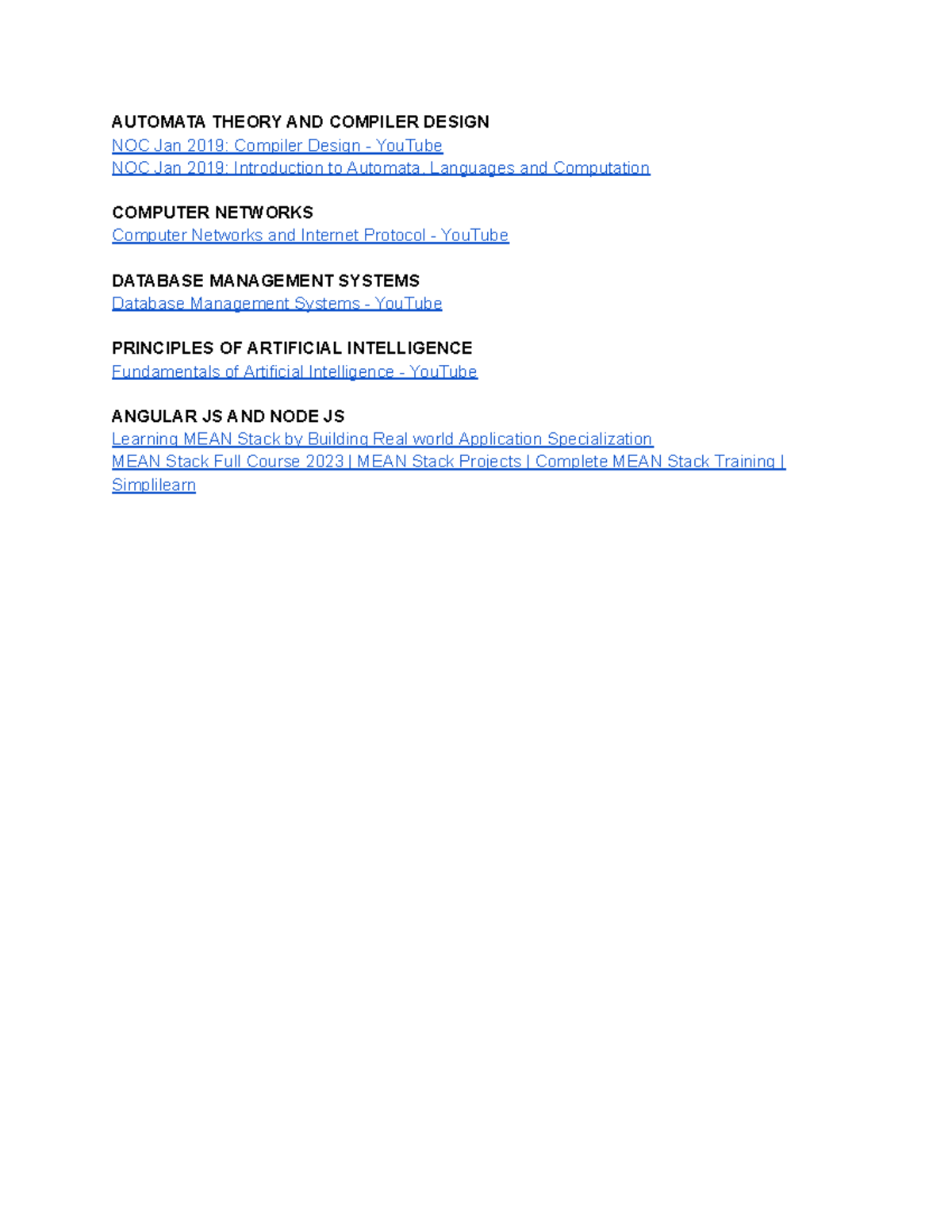 5th Sem Course recommendations - AUTOMATA THEORY AND COMPILER DESIGN ...