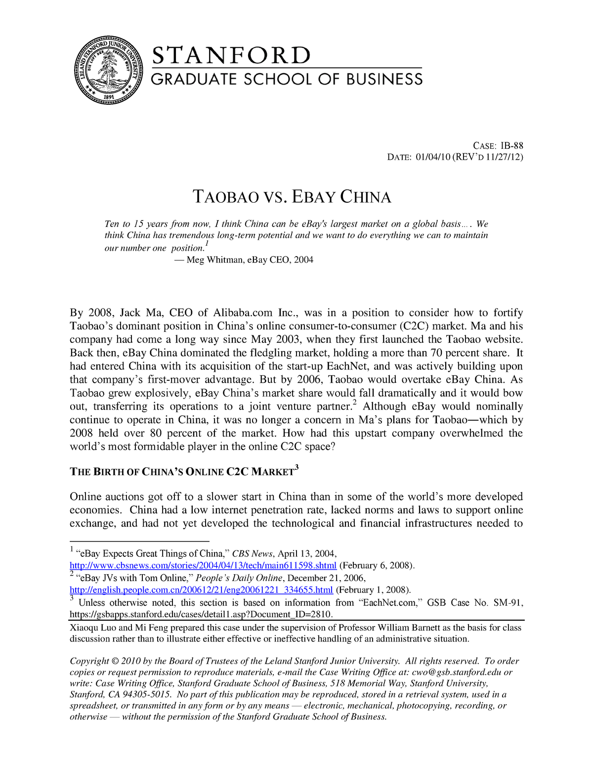 taobao vs ebay china case study