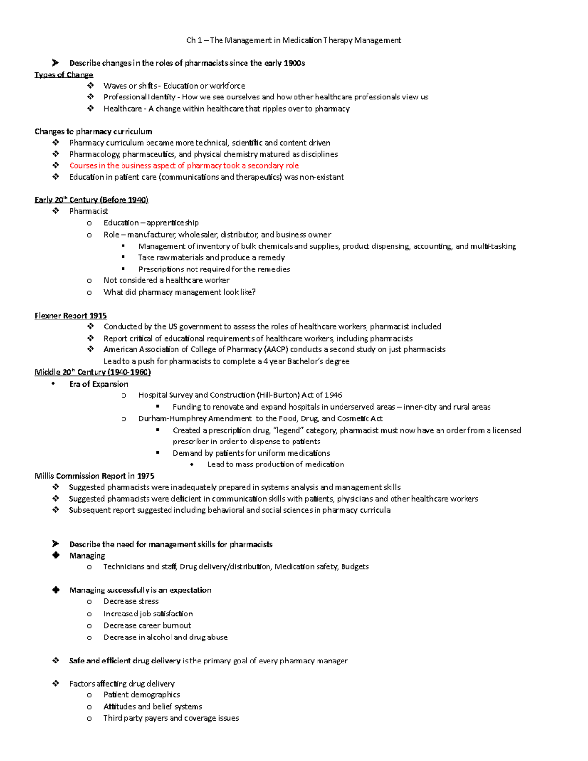 Lecture 1 - Ch 1 – The Management in Medication Therapy Management ...