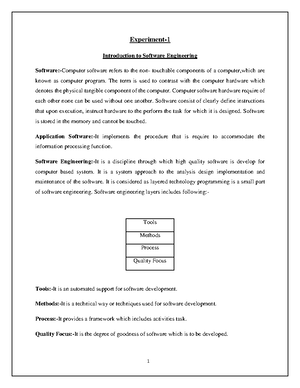 Software enggineer lab - Software Engineering - PRACTICAL FILE ...