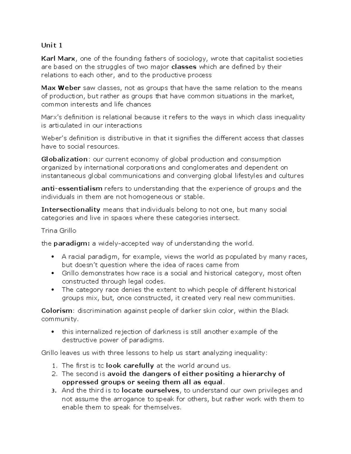 SY210 I dont remember Unit 1 Karl Marx , one of the founding