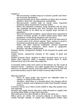 ECN204 Lecture Notes Week 1-8 Midterm - Week 2 - Chapter 7: Measuring ...