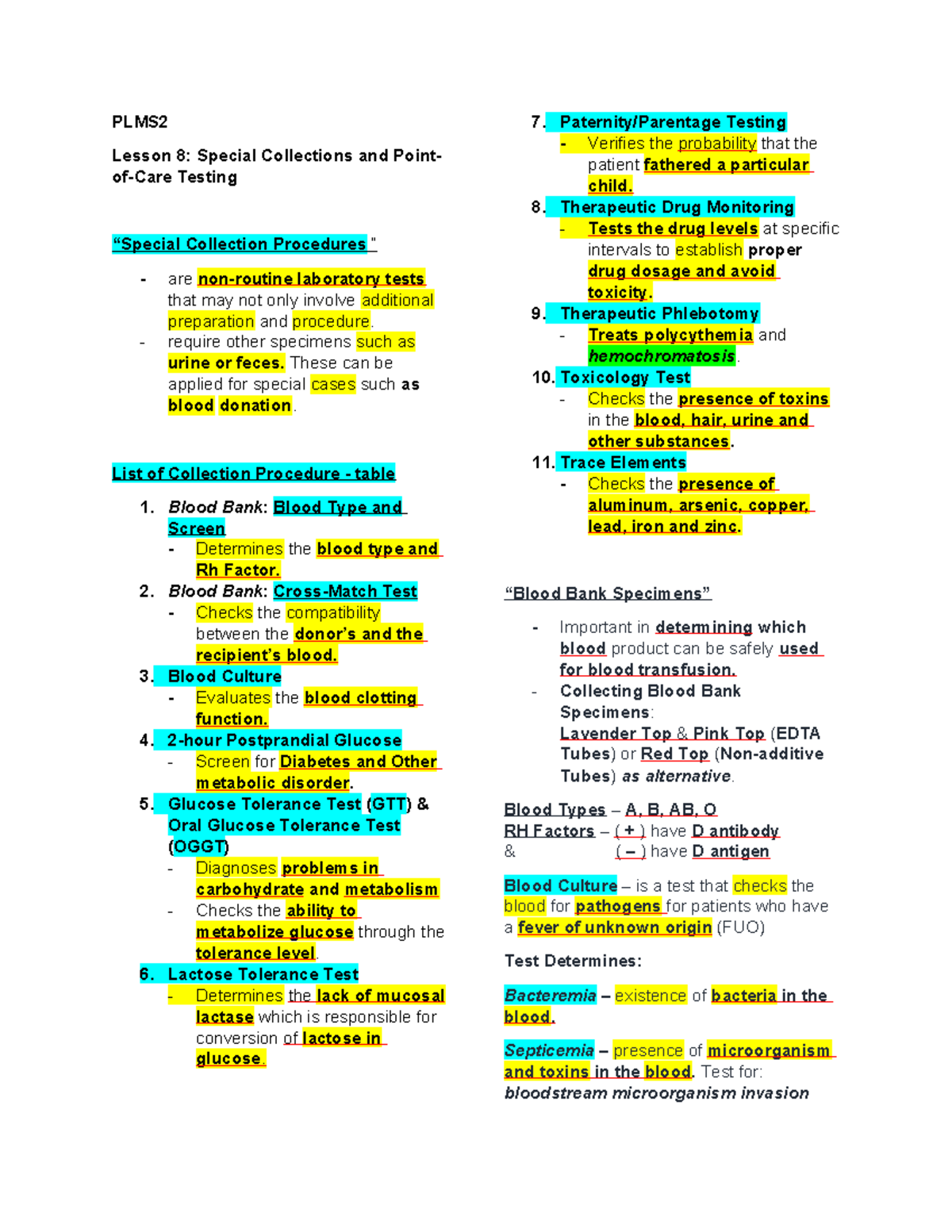 PLMS 2- LESSON 8 AND 9 - PLMS Lesson 8: Special Collections and Point ...